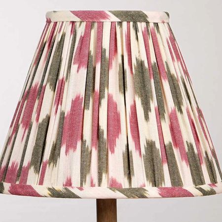 Pink Ikat Empire Lampshade Medium